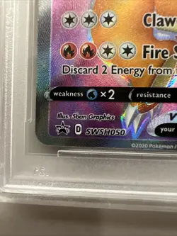 Charizard v SWSH050 Holo Promo Card Sword & Shield Psa 8 - Image 4