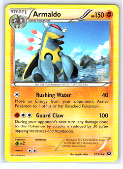 Armaldo 57/114 Steam Siege NM or LP Pokemon Card - Image 1