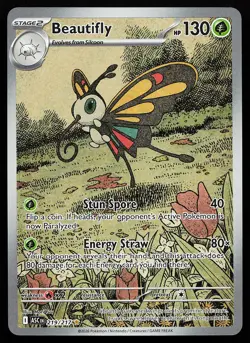 Beautifly 219/217 Holo Illustration Rare Ascended Heroes Pokemon Card - Image 1