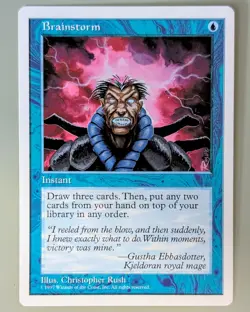 Brainstorm - 5th Edition #76 Common - Near Mint - Vintage Magic the Gathering - Image 1