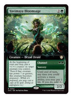 Yavimaya Bloomsage - Extended Art Commander: Secrets of Strixhaven MTG - Image 1