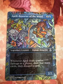 April, Reporter of the Weird (Borderless) Teenage Mutant Ninja Turtles Foil - Image 1