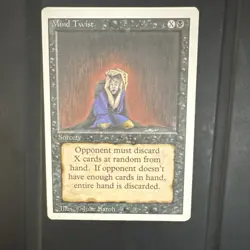 Magic: The Gathering Mind Twist Revised Sorcery Black Rare Regular Julie Baroh - Image 1