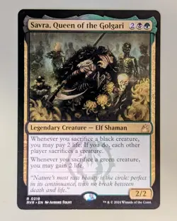 Savra, Queen of the Golgari - Ravnica Remastered #218 Rare - Near Mint - MtG - Image 1