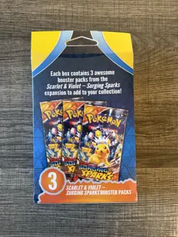 Pokemon TCG Surging Sparks Booster Bundle Sealed with 3 Pokemon Packs - Image 2