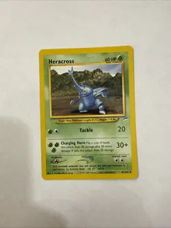 Pokemon Heracross 41/105 Neo Destiny Unlimited Uncommon LP - Image 1