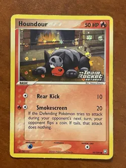 Pokemon-Houndour-EX Team Rocket Returns-59/109-Reverse Holo- STAMPED - Image 1