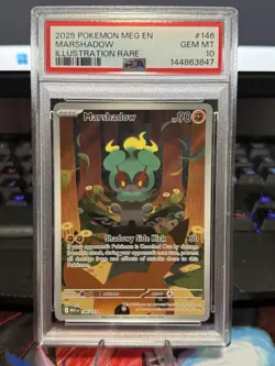 2025 Pokemon Meg En Marshadow #146 Illustration Rare PSA 10 - Image 1