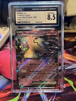 Pokemon TCG Mimikyu EX #004 Holo Black Star Promo Scarlet & Violet CGC Grade 8.5 - Image 1