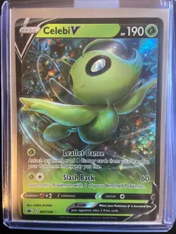 Celebi V 007/198 Chilling Reign Set Holo Pokemon Card TCG J2 - Image 1
