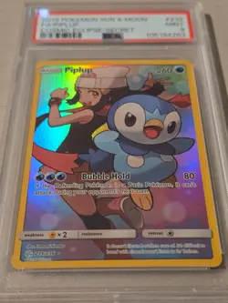 Piplup 239/236 PSA 9 Cosmic Eclipse Secret Rare Pokemon - Image 2