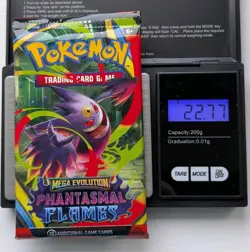Phantasmal Flames Booster Pack - Heavy 22.77g - Sealed - Pokemon Mega Evolution - Image 1