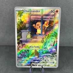 Charmander (Pokemon Center Stamp) 044 SVP Scarlet & Violet Promo Holo Pokemon NM - Image 1