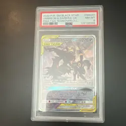 Pokemon Umbreon & Darkrai GX SM Black Star #SM241 Holo PSA 8 2020 English - Image 1