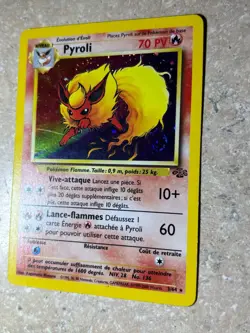 Pokemon TCG Flareon Pyroli Jungle 3/64 Holo Rare Unlimited French - Image 2