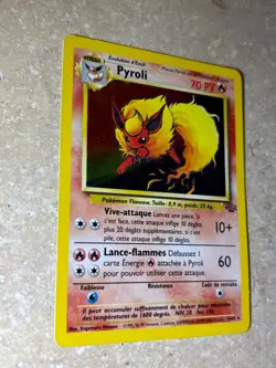 Pokemon TCG Flareon Pyroli Jungle 3/64 Holo Rare Unlimited French - Image 3