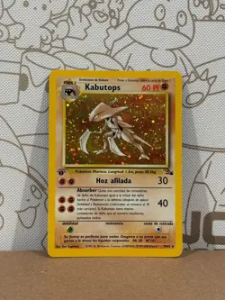 Pokemon TCG -- SPANISH -- Kabutops 9/62 Fossil - 1st Edition - Holo with SWIRL! - Image 1