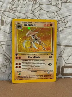 Pokemon TCG -- SPANISH -- Kabutops 9/62 Fossil - 1st Edition - Holo with SWIRL! - Image 3