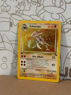 Pokemon TCG -- SPANISH -- Kabutops 9/62 Fossil - 1st Edition - Holo with SWIRL! - Image 4