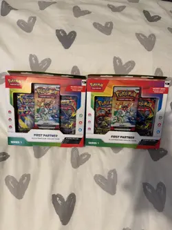 2x Pokemon TCG First Partner Illustration Collection Box Series 1 Sealed - Image 1