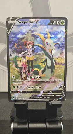 Pokemon Serperior V Silver Tempest Ultra Rare Full Art TG13/TG30 HP210 MINT/NM - Image 1