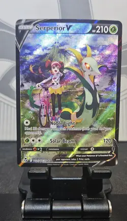 Pokemon Serperior V Silver Tempest Ultra Rare Full Art TG13/TG30 HP210 MINT/NM - Image 3
