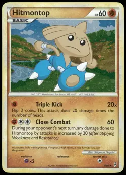 Pokemon Hitmontop Holo Rare Call of Legends 8/95 HP Holo - Image 1