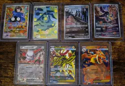 Pokemon Ascended Heroes Lot Of 7 Tangela Budew Dugtrio Chardizard Elektross - Image 1