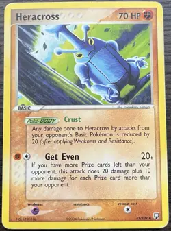 Heracross 43/109 Pokemon TCG EX Team Rocket Returns Uncommon Tomokazu Kamiya HP - Image 1