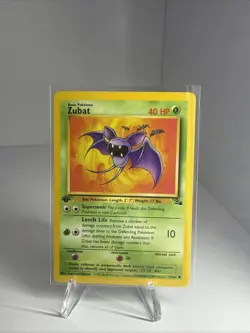 Pokemon TCG Zubat 1st Edition Fossil Set 57/62 1999. Never Played, NM! - Image 1