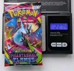 Phantasmal Flames Booster Pack - Heavy 22.74g - Sealed - Pokemon Mega Evolution - Image 1