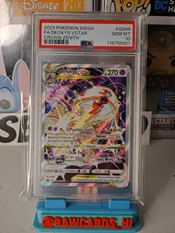 2023 POKEMON SWORD & SHIELD CROWN ZENITH #GG46 FULL ART/DEOXYS VSTAR PSA 10 - Image 1