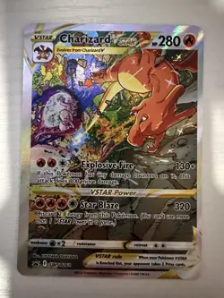 Pokemon TCG Charizard VSTAR SWSH262 Holo Black Star Promo - Image 1