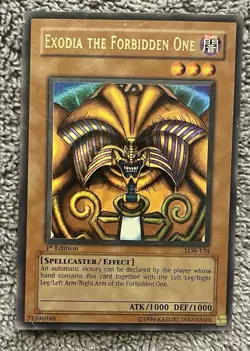 Rare -Yu-Gi-Oh! Exodia the Forbidden One (Head) LOB-124 1st Edition – See photos - Image 1