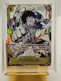 2025 ONE PIECE OP10-111 PREMIUM COLLECTION MONKEY D LUFFY PSA 10 ALT ART MANGA - Image 2