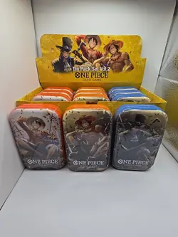 One Piece Card Game Tin Pack Set Vol.2 [TS-02] Display Box of 12 Sealed English - Image 3