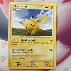 Pokemon Pikachu Common Regular Card 70/100 Majestic Dawn HP60 English 2008 - Image 1