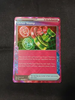 Unfair Stamp Holo 165/167 NM/M Twilight Masquerade Pokemon Card - Fast Shipping - Image 1