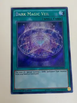 Yugioh - Dark Magic Veil x 3 - 1st Edition Secret Rare NM - Free Holo Card - Image 4
