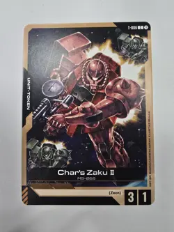 Char's Zaku II Token - T-006 NM - Gundam TCG Card Game - Image 1