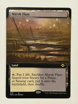 MTG - Marsh Flats Land (Extended Art) #476 - Modern Horizons 2 (MH2) - (LP) - Image 1