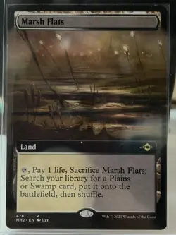 MTG - Marsh Flats Land (Extended Art) #476 - Modern Horizons 2 (MH2) - (LP) - Image 2