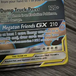Pokemon Eevee & Snorlax GX 171/181 Sm-Team Up Ultra Rare 270 HP Full Art Holo - Image 2