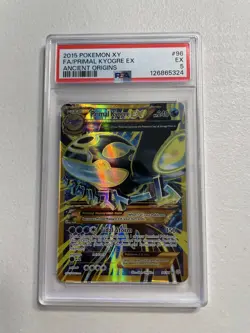 Pokemon Primal Kyogre EX Holo (Shiny Full Art) 96/98 XY - Ancient Origins PSA 5 - Image 1