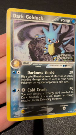 Dark Golduck 35/109 Ex Team Rocket Returns w Rare Stamp Holo Pokemon TCG - NM - Image 2