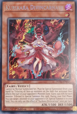 Kurikara Divincarnate POTE-EN031 Secret Rare 1st Edition YuGiOh TCG Card - Image 1