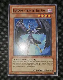 Yugioh Blackwing Shura The Blue Flame RGBT-EN011 Common NM - Image 1