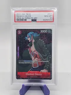 2023 One Piece MASKED DEUCE ALTERNATE ART OP02-017 PSA 10 English - Image 1