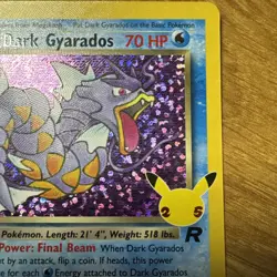 Dark Gyarados Celebrations 25th Anniversary 8/82 Pokemon Card Holo 2021 NM - Image 3