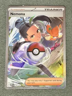 Nemona 238/091 Sv: Paldean Fates Holo Card Near Mint Condition Pokemon Card - Image 1